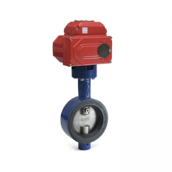 CIBFE C.I. Butterfly Valve with Electric Actuator Wafer Type, PN 10/PN 16